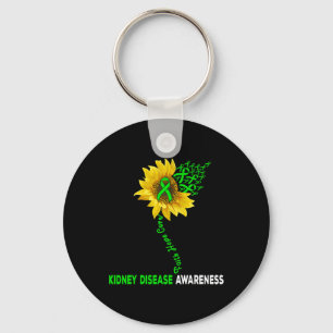 Chaveiro Faith Hope Cure Kidney Doença de Girassol Quebra-c