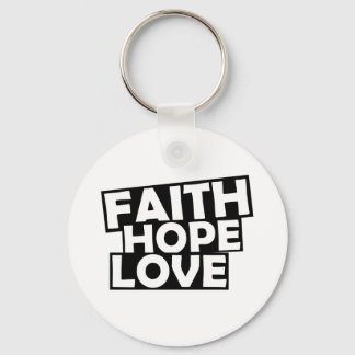 Chaveiro Faith Hope Love