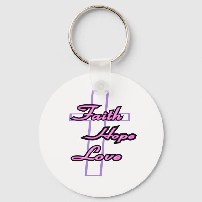 Chaveiro Faith Hope Love (Frente)