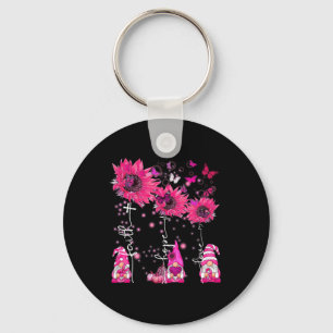 Chaveiro Faith Hope Love Gnome Ribbon Breve Cancer Awarene