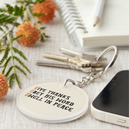 Chaveiro Faith Keychain – GOD & AMEN Thanksgiving Gift