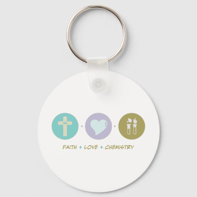 Chaveiro Faith Love Chemistry (Frente)
