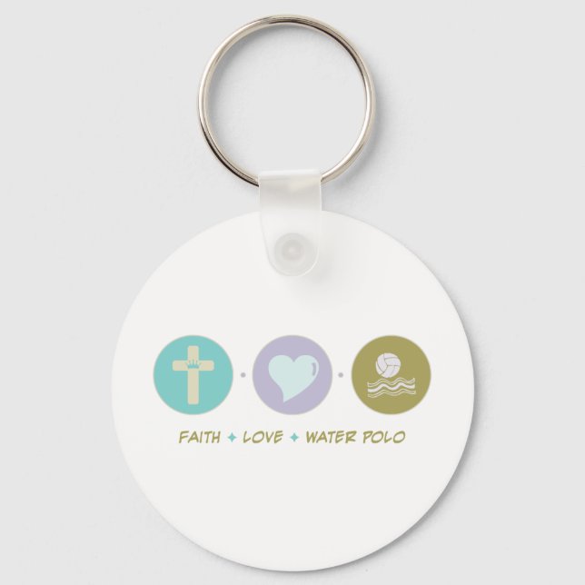 Chaveiro Faith Love Water Polo (Frente)