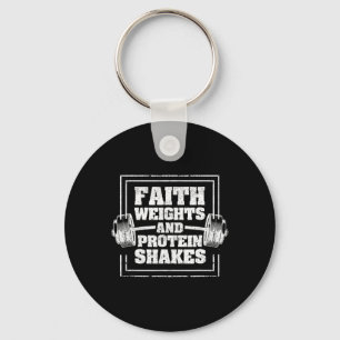 Chaveiro Faith Pesos E Proteínas Agita Engraçado Giro Engra