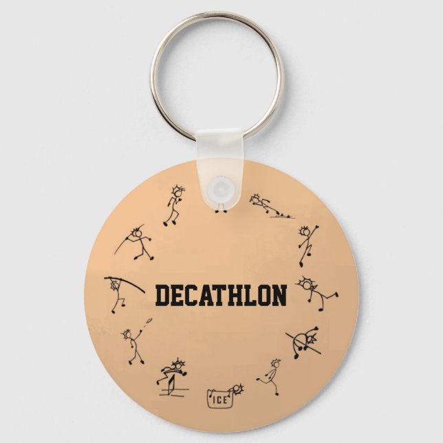 Chaveiro Faixa Decathlon Stickman e atletismo (Frente)