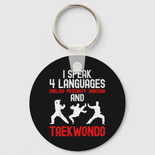 Chaveiro Falar 4 Idiomas e Taekwondo - Artes Marciais