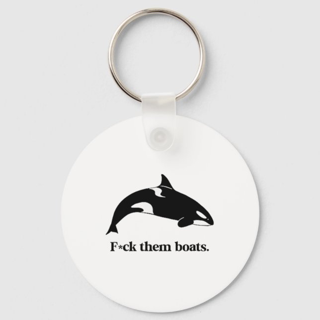Chaveiro Fale Com Eles Barcos X Baleia Assassina Orca Ensin (Frente)