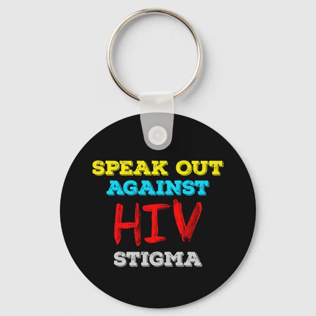 Chaveiro Fale Contra o Estigma do HIV - Sensibilização para (Frente)