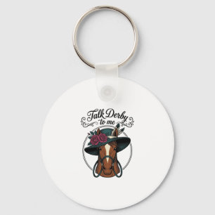 Chaveiro Fale Derby Para Mim Design de Chapéu de Cavalo Vin