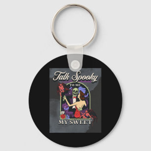 Chaveiro Fale "Spooky" Comigo, Escolhido De Halloween Retro
