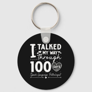 Chaveiro Falei Minha Maneira Através de 100 Dias Fala Lingu