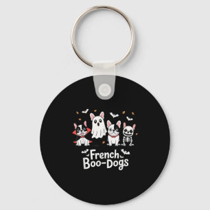 Chaveiro Fall French Bulldog Halloween French Boo Dogs Funn