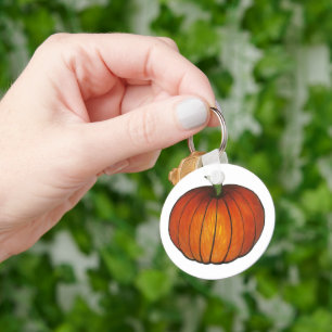 Chaveiro Fall Harvest Halloween Orange Pumpkin Thanksgiving