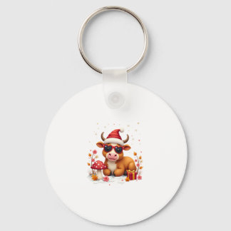 Chaveiro Fall Highland Cow Pumpkin Bow Christmas Girls Kids