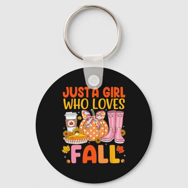 Chaveiro Fall S For Girls Pumpkin Season Autumn Thankdom (Frente)