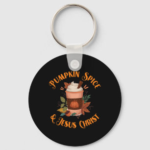 Chaveiro Fall Season Cute Pumpkin Spice E Jesus Cristo