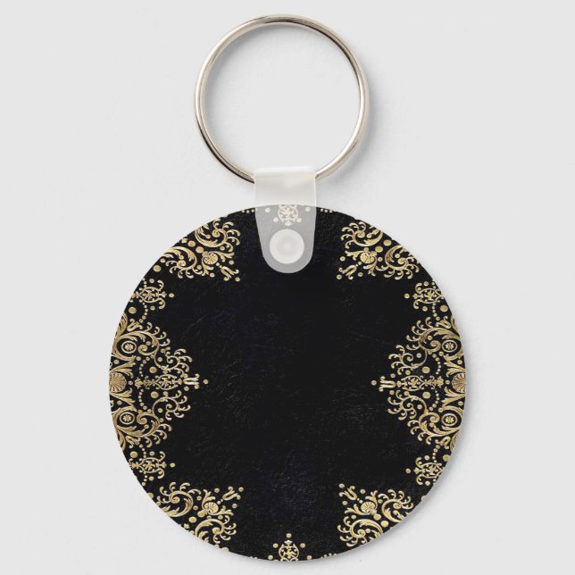 Chaveiro Falln Black E Dourado Filigre (Frente)