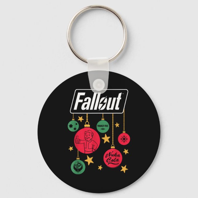 Chaveiro Fallout Logo Christmas Ornaments Video Game  (Frente)