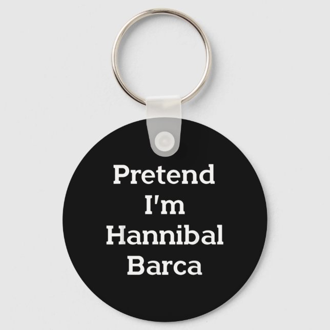 Chaveiro Falso Fato Hannibal Barca Fantasia Divertido Hallo (Frente)