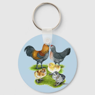 Chaveiro Família Ameraucana de frango