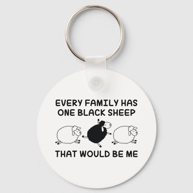 Chaveiro Família Black Sheep (Frente)
