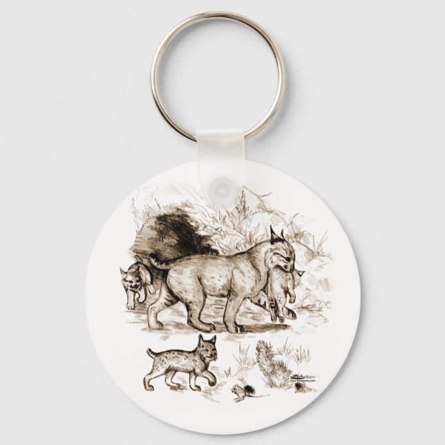 Chaveiro Família Bobcat (Frente)