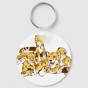 Chaveiro Família Cheetah
