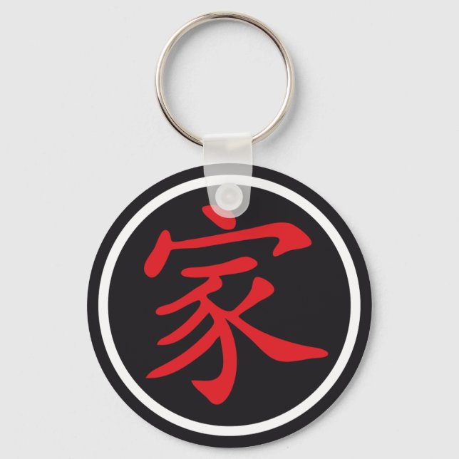 Chaveiro Família de sinais chineses (Frente)