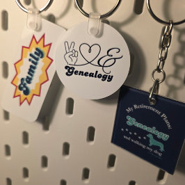 Chaveiro Família, design pop de quadrinhos
