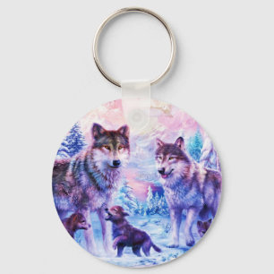 Chaveiro Família do lobo