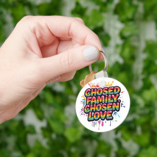 Chaveiro Família Escolhida Amor Escolhido – Orgulho LGBTQ+ 