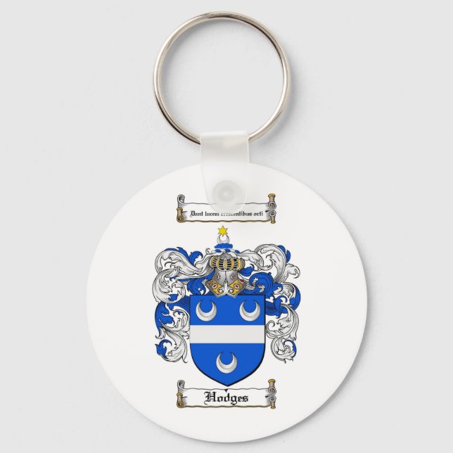 CHAVEIRO FAMÍLIA HODGES CREST - HODGES CASACO DE ARMAS (Frente)