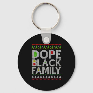 Chaveiro Família Negra 2025 Afro Árvore de Natal Papai Noel