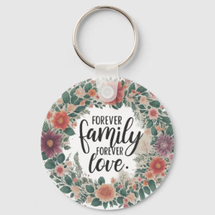 Chaveiro Família para sempre, amor para sempre