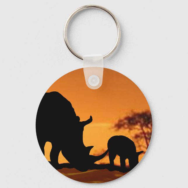Chaveiro família rhino (Frente)