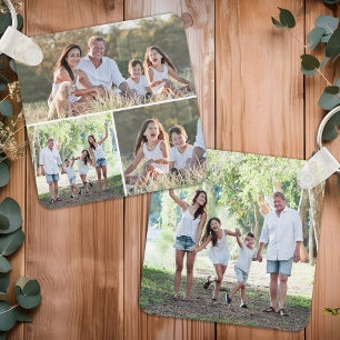 Chaveiro Família Simples Moderna de Colagem de Fotos Person