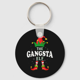 Chaveiro Família Xmas Gangsta Elf Correspondendo ao Natal P
