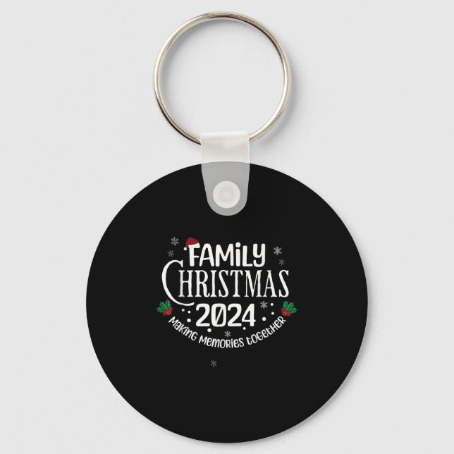 Chaveiro Family Christmas 2024 Holiday Matching Family Xmas (Frente)
