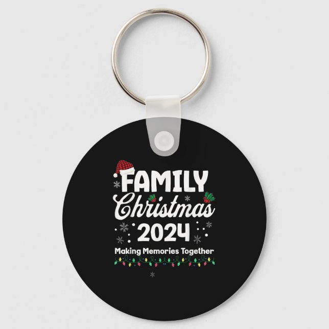 Chaveiro Family Christmas 2024 Holiday Matching Family Xmas (Frente)