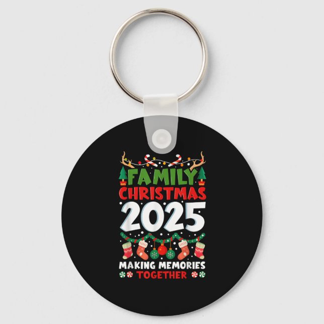 Chaveiro Family Christmas 2025 Matching Family Christmas Xm (Frente)