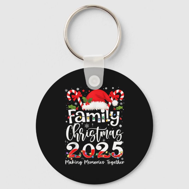 Chaveiro Family Christmas 2025 Matching Outfit Xmas Squad S (Frente)