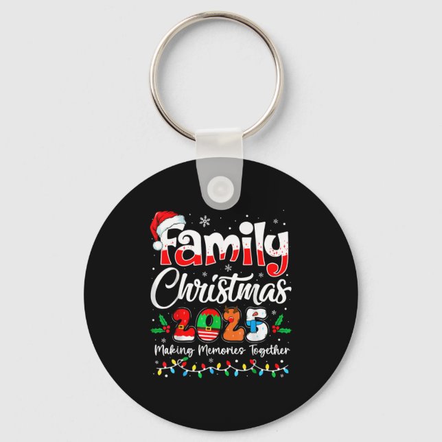 Chaveiro Family Christmas 2025 Matching Outfit Xmas Squad S (Frente)