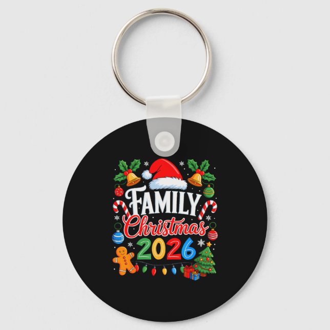 Chaveiro Family Christmas 2026 Matching Pajamas Xmas Family (Frente)