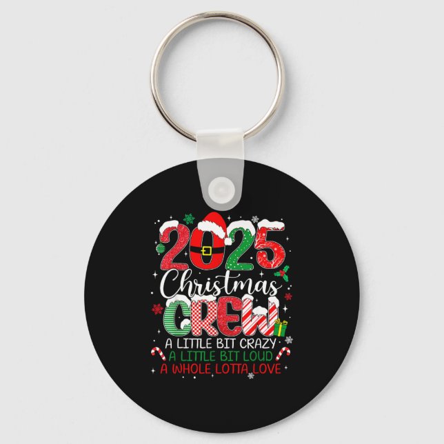 Chaveiro Family Christmas Crew 2025 Matching Outfit Xmas Sq (Frente)