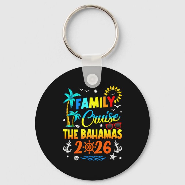 Chaveiro Family Cruise The Bahamas 2026 Summer Matching Vac (Frente)