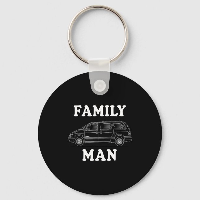 Chaveiro Family Man Minivan Humor For Proud Dad Life Fans C (Frente)