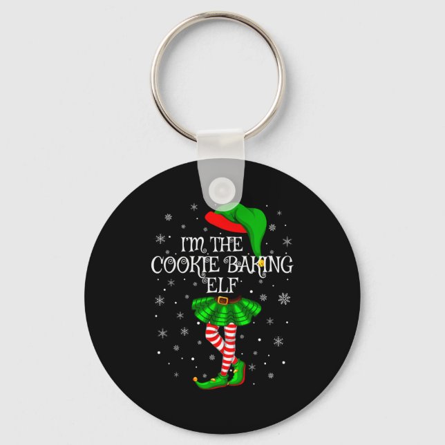 Chaveiro Family Matching Women Girls The Cookie Baking Elf  (Frente)