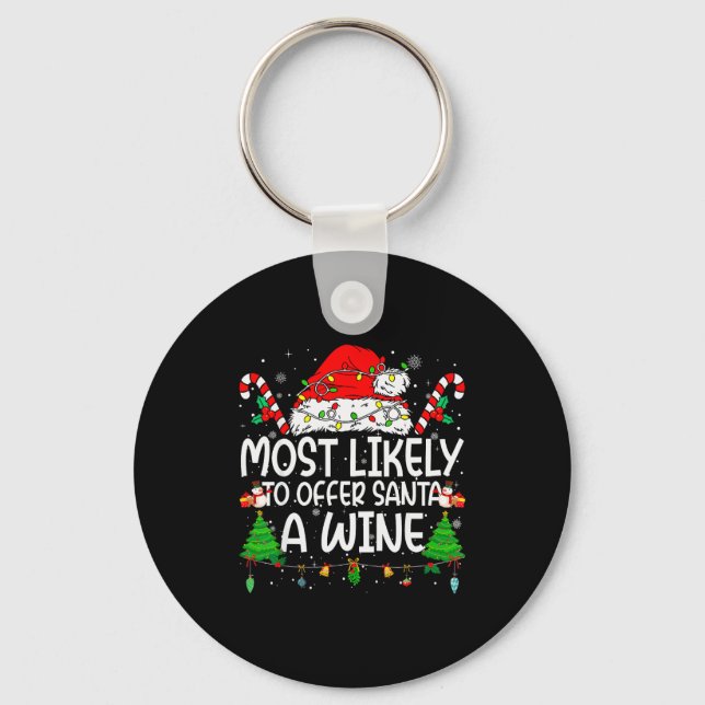 Chaveiro Family Matching Xmas Most Likely To Offer Santa A  (Frente)