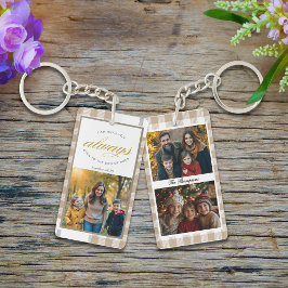Chaveiro Family Photos Beige Modern Scripture