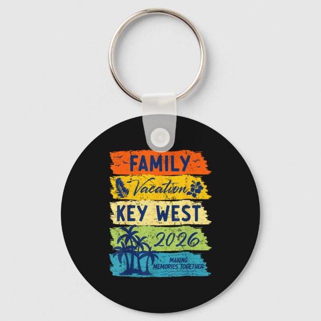 Chaveiro Family Vacation 2026 Key West Matching Summer Vaca (Frente)